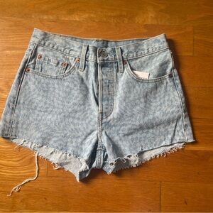Levi's 501 Original Jean Shorts Geo Print Cut-offs, Size 27 NEW!